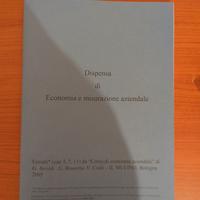 Dispensa di economia e misurazione aziendale