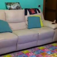 Divano 3 posti i, VERA PELLE con 2 posizioni relax