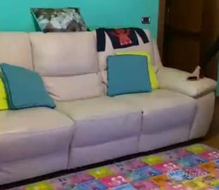 DIVANO 3 posti i, VERA PELLE con 2 posizioni relax