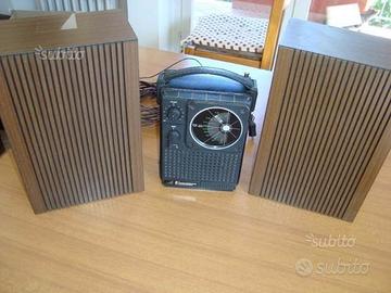 Radio Tiger X112 vintage anni 70 con altoparlanti