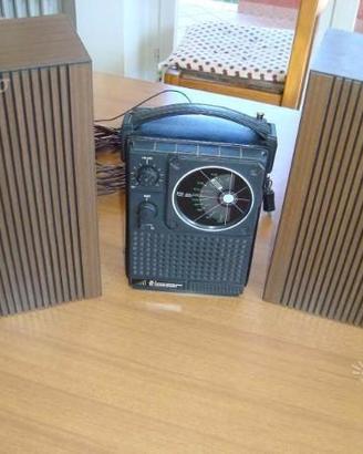 Radio Tiger X112 vintage anni 70 con altoparlanti