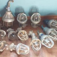 Lampade industriali d'epoca 