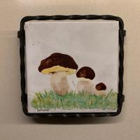 Sottopentola vintage in ferro battuto nero