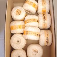 11 Gomitoli cotone bianco nuovi 