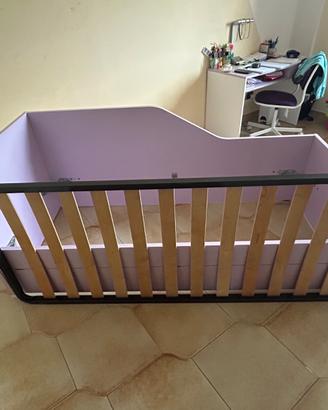 Struttura letto singolo in legno