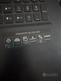 Pc gaming portatile Acer predator Helios 300