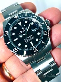 Rolex Sub data 41 126610LN nuovo 09/2026 ITA full 