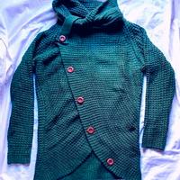 Maglione / Cardigan verde tg S nuovo