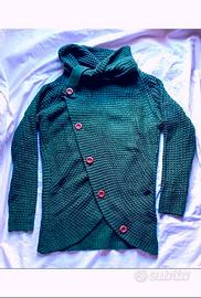 Maglione / Cardigan verde tg S nuovo