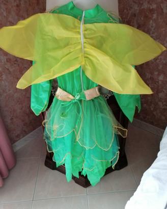 Costume Campanellino età 8 - 10 anni,altezza 124 c