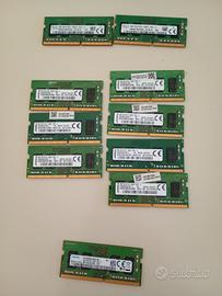 10x RAM 4GB DDR4
