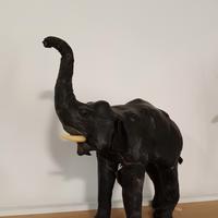 Scultura in pelle elefante vintage 