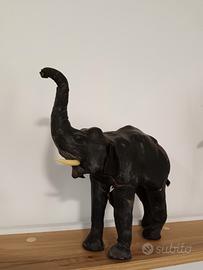Scultura in pelle elefante vintage 