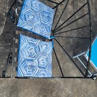 Panchina in ferro battuto