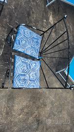 Panchina in ferro battuto