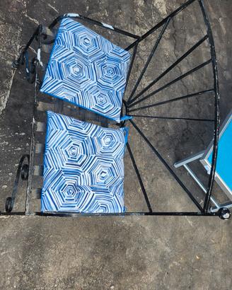 Panchina in ferro battuto