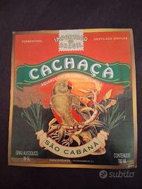 Etichetta Bottiglia di Cachaça Sao Cabana Brasile