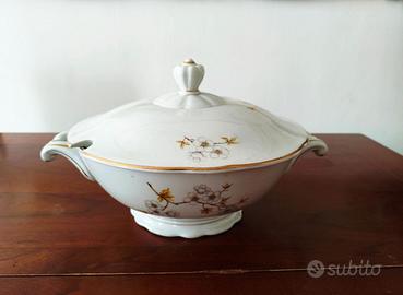 Zuppiera porcellana vintage marca Korok