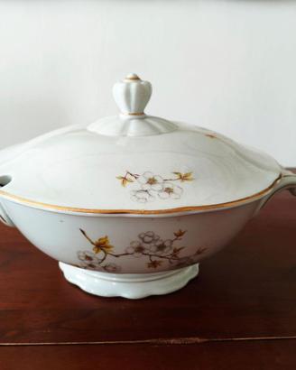 Zuppiera porcellana vintage marca Korok