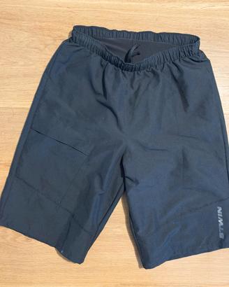 Pantaloncino mountain bike 2 in 1 con fondello