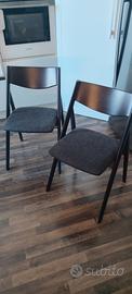 2 sedie pieghevoli Calligaris modello SKIP