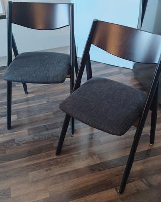 2 sedie pieghevoli Calligaris modello SKIP