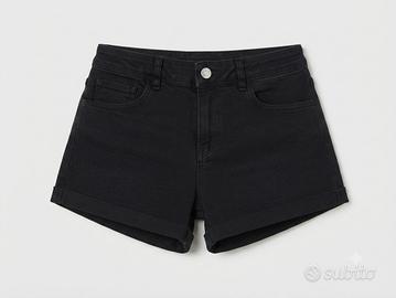 Shorts / Pantaloncini di Jeans Neri H&M