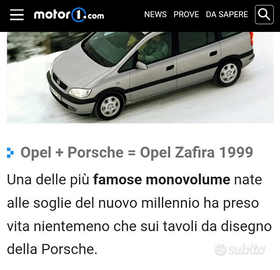 Opel Zafira 7 posti unico proprietario