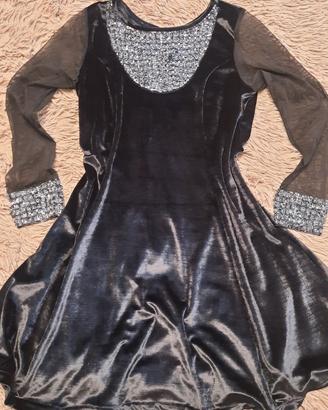 Vestito in velluto tg 42