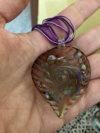 Collana in vetro di murano multicolor