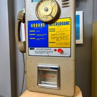 Telefono a Gettoni U+I Anni 70 Sip, Smaltata ‘70.