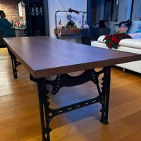 Tavolo in legno e ferro