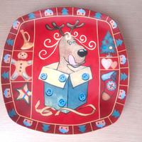 Piatto natalizio quadrato diam. 30cm.