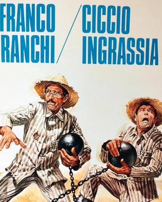 Franco e Ciccio 1974 Locandina originale FARFALLON