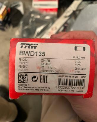 Cilindretto ganasce posteriori peugeot 206