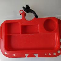 Cavalletto bicicletta pedali zaino borraccia MTB