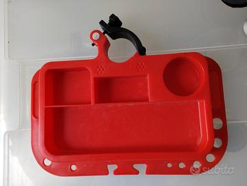 Cavalletto bicicletta pedali zaino borraccia MTB