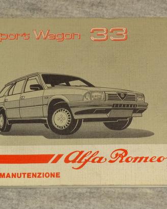 LIBRETTO USO E MANUTENZIONE ALFA 33 SPORT WAGON