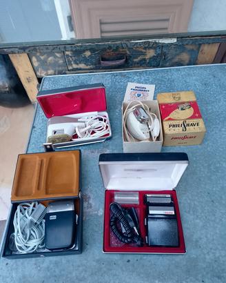 lotto rasoi elettrici vintage Philips Braun