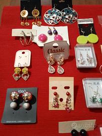 Lotto orecchini bigiotteria