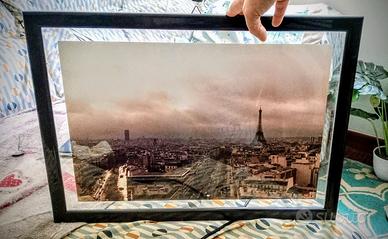 Quadro con fotografia di Parigi, fondo trasparente