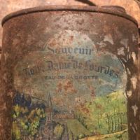 Borraccia antica per Acqua Lourdes fine 800