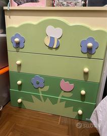 cassettiera cameretta bimba