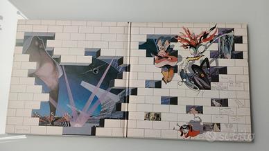 3 dischi vinili dei Pink Floyd  ummagumma,the Wall