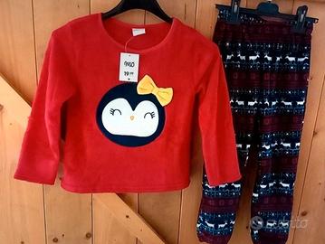 Set Pigiama invernale  bambina  tg 6/7 anni