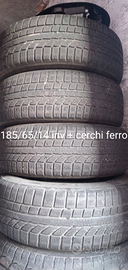 Gomme 185/65/14 inv+cerchi