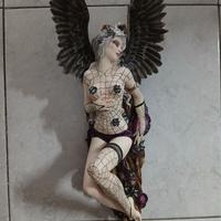 Fata angelo da collezione dipinta a mano