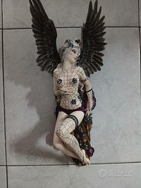 Fata angelo da collezione dipinta a mano