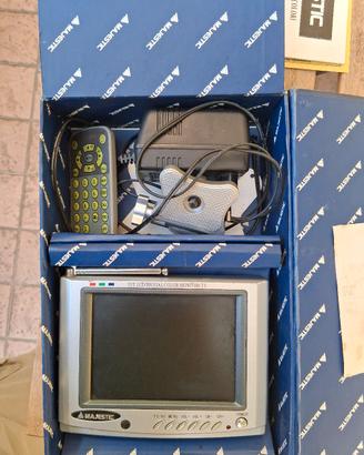 televisione vintage per auto 