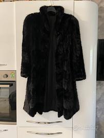 Pelliccia Visone Nero Vero Vintage MD Taglia M